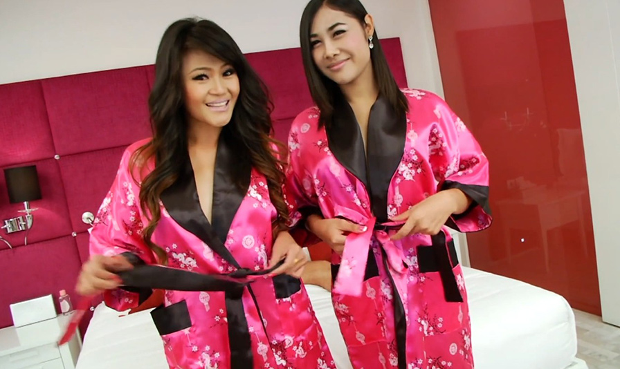 Asian shemale in threesome with horny couple - Trans Porn Videos